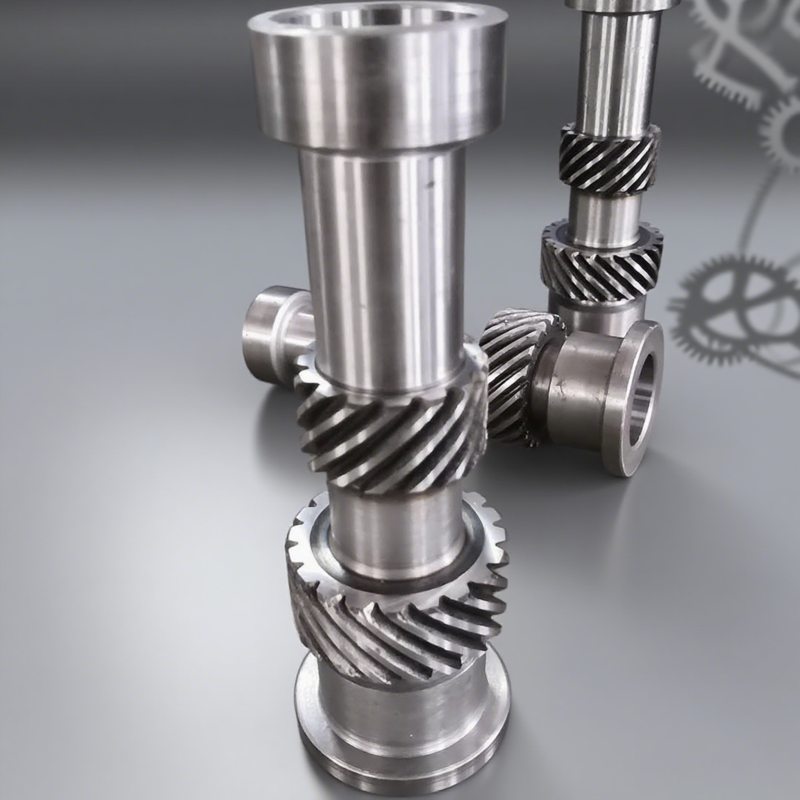 High Speed CNC Machined Helical Gear Shaft for Heavy Load