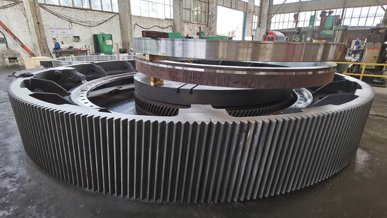 Grande Ring Gear Wheel Four Segments montato 260HB 450mm per industria estrattiva